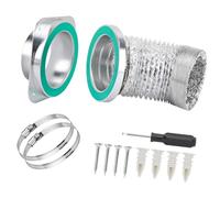 Pinces pour économiser de l'espace - Connecteurs de tuyau d'aération - Connexion et déconnexion rapides - Aimants puissants - Support mural - Adaptateur pour sèche-linge