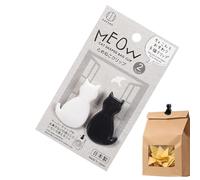 Pinces pour Fermer les Sacs de Chips,Pince en Forme de Chat pour Stocker les Snacks - Jeu de 2 Pinces à Chips Réutilisables Petites p