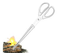 Pinces Pour Foyer - Pinces Pour Cheminée, Pince À Bûches, Outil Antidérapant Pour Bois De Chauffage | Pince De Manipulation De Feu De Camp, Construction En Métal Robuste, Poignée Résistante À La Chale