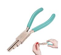 Pinces pour la Création de Bijoux | Fournitures de Création Ergonomiques en Acier au Carbone,Pinces de Sertissage et de Cintrage pour Réparation à Prise Ergonomique - Pour Artisanes Débutantes & Expér