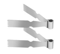 Pinces Pour Le Service Des Aliments | 2 Pièces En Acier Inoxydable Pincettes De Cuisine,Pinces À Amuse-Bouches Outil À Bordurer Pour Pâtisserie | Pour Pâte À Pâtisserie Apéritif Salade Boulangerie Mai