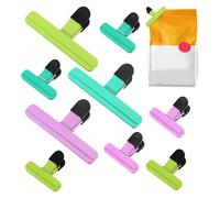 Pinces Pour Sachets Aliments,9 Pièces de Pinces à Snack pour Sacs - Fermeture Hermétique Robuste avec Poignée de Serrage,pour Stockage des Aliments de Cuisine, Scellage de Réfrigérateur