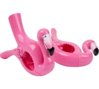 Pinces pour serviettes de plage, 13x9x3cm, 2 pcs, Flamingos