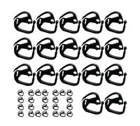 Pinces pour toile d'ombrage | 100 Pièces Pinces Fixation pour Bâche de Serre | Clips À Serrage Verrouillables Pour Toile D'Ombrage | Adapté à Balcon, Ferme, Verger, Jardin, Arrière-cour, Patio et Exté