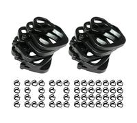 Pinces pour Toile d'ombrage,Lot de 100 pièces Pinces à bâche,Clips Pare-| Adapté à Balcon, Ferme, Verger, Jardin, Arrière-Cour, Patio et Extérieur