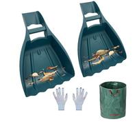 Pinces Ramasse-Feuilles | Râteaux de Jardin Manuels, Attrapeurs,Pelle Ergonomique Léger et Robuste pour Nettoyer l'Arrière-Cour et Ramasser Les Débris, Les Déchets et