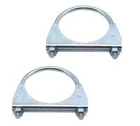 Pinces Silencieux En U De Style Selle, 2 Pièces, Robustes, Avec Veste Antirouille (3 "")