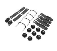Pinces Universelles pour Coffre de Toit en U, Kit de Fixation pour Montage sur Toit, Kit de Montage sur Toit, Supports en U, Accessoire D'installation, Vis en U, Contre-écrou, Accessoires de Bagage de
