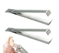 Pincettes à arêtes de poisson | Pincettes fines 2 pièces, éplucheur d'ail en acier inoxydable à poignée de précision pour l'ail, les légumes et la cuisson