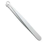 Pincettes à bout rond Tondeuse à poils de nez en acier inoxydable pour une épilation indolore Pincettes manuelles poils de nez pour sourcils, oreilles et favoris