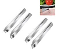 Pincettes à os,4 Pièces Pince pour Arêtes de Poisson en acier inoxydable,Professionnelle Pince à arêtes pour poisson,Pincette à Poisson,Pince Alimentaire,pour Chefs Cuisine
