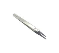 Pincettes à pointe fine en acier inoxydable, contrôle statique, sécurité ESD, pour la réparation électronique et l ' entretien des équipements de laboratoire Pincettes en acier carbone, sécurité ESD