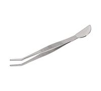 Pincettes Longues à bonsaï en Acier Inoxydable, Tête de Spatule en Croissant de Lune pour Ameublir Le Sol en Pot, Outil de Jardinage d'herbe (Courbé)