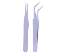 Pincettes Pour Scrapbooking - 2 Pièces Acier Inoxydable | Outils Droits En Métal Avec Couverture Pours Travaux Manuels | Accessoires Bricolage Autocollants Artisanat Cils, Pince Précision Fine Robuste