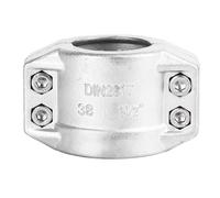 Pinceur de support de pipe Bracket 304 en acier inoxydable TC Pagoda Head Type Support Clip 2 pièces Connexions de tuyauterie industrielle Travail de construction