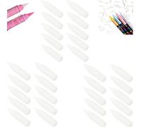 Pinches De Remplacement De Pointe Douce Pour Marqueurs De Peinture En Acrylique Points De Pointe Fin En Nylon Stylos À Pinceaux Rechargeables Pour Le Dessin，pointe marqueur conseils de stylo (30 PCS)