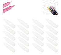 Pinches De Remplacement De Pointe Douce Pour Marqueurs De Peinture En Acrylique Points De Pointe Fin En Nylon Stylos À Pinceaux Rechargeables Pour Le Dessin，pointe marqueur conseils de stylo (20 PCS)
