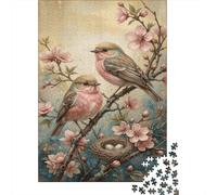 Pinches rosesPuzzle Premium 1000 Pièces Fleurs de pêches pour Seniors Anti-Stress Loisirs Créatifs Cadeau d'anniversaire 52x38cm/1000pcs