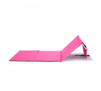 Pincho Tapis de plage avec dossier, accessoires de camping, tapis de plage inclinable + poches avec fermeture éclair, chaise longue de plage pliable - Sac de transport (rose)