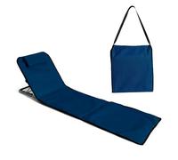 Pincho Tapis de plage pliable portable avec dossier réglable et appuie-tête, poche de rangement (1 marin)