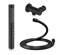 PINCHU Kit Douchette WC, Pommeau de Douche Anti Calcaire avec 3 Modes, avec Rotation Support et Tuyau 1.5 m, Douche Hygiénique pour Toilettes et Nettoyage, Facile à Installer
