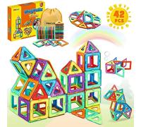 Pincush Construction Magnétique, Jouet pour Fille et Garcon 3-7 Ans, Cadeau Anniversaire Enfants, Jeux Educatif Blocs
