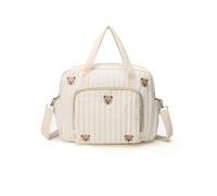 PinDaito Grande Maternité Bag pour Maman, Sac à Langer & Poussette, Mommy Bag en Coton Brodé, Idéal pour Accouchement à l’Hôpital, Voyage et Sorties avec Bébé