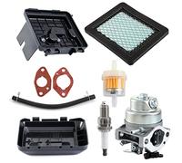 Pindex Kit Carburateur avec Filtre à air pour Honda GCV135 GC160 GCV135 GCV160 GCV190, Carburateur avec Boîtier de Filtre à Air, Filtre à Carburant, Bougie d’Allumage, Joints et Tuyau
