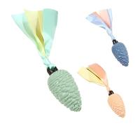 Pine Cone Dog Chew Toy - Crinkle Rope, Teething Knot, Interactive Canine Gum Play, Pet Enrichment Training Focus Activity | Home Garden Travel Control Engagement Skill Improvement Fun Safety Bonding