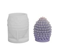 Pine Cone Silicone Mold, Silicone 2.95x3.03 Inch - Christmas Pine Cone Candle Mold with 3D Pıne Coñe Candle Molds, Silïcone Home Making Móld Soap Clay Móld | 3D Pıne Coñe Candĺe Molds