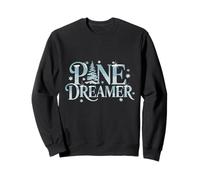 Pine Dreamer Winter Pine Tree Flocons de Neige Sweatshirt