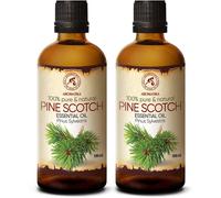 Pine Essential Oil 2x100ml-Pinus Sylvestris-Natural For A Good Sleep-Beauty-Bath-- Relaxation-Spa-Aroma & Lamp Diffuser-Pine Scotch Oil