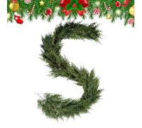 Pine Garland - Green Christmas Garland | 6.5 Ft Artificial Faux Home Decor for Indoor Table Window Patio Yard Party Festival Kitchen Offices Gate Courtyard Campfire