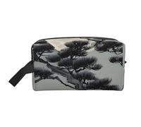 Pine Tree Under The Moon Trousse de toilette de voyage multifonctionnelle Sac de rangement quotidien et fitness pour cosmétiques, papeterie et plus encore