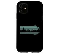 Pine Trees Wildlife Nature Vintage Pines Tree Forest Coque pour iPhone 11