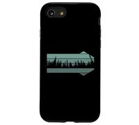 Pine Trees Wildlife Nature Vintage Pines Tree Forest Coque pour iPhone SE (2020) / 7/8