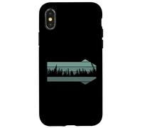 Pine Trees Wildlife Nature Vintage Pines Tree Forest Coque pour iPhone X/XS