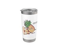 Pineapple belongs on pizza Gobelet isotherme en acier inoxydable double paroi