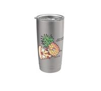 Pineapple belongs on pizza Gobelet isotherme en acier inoxydable double paroi