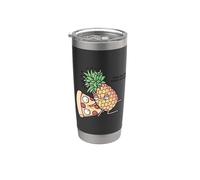 Pineapple belongs on pizza Gobelet isotherme en acier inoxydable double paroi