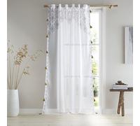 Pineapple Elephant Ariana Rideau en Voile à Pattes Blanc Naturel 140 x 137 cm