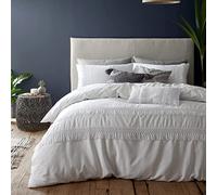 Pineapple Elephant Bedding Izmir Parure de lit en Coton avec Housse de Couette et taies d'oreiller Blanc