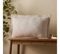 Pineapple Elephant Jaipur Coussin gaufré en Coton épais Naturel 30 x 50 cm
