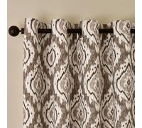 Pineapple Elephant Suri Geo Rideaux doublés à œillets 2 Panneaux Naturel 117 x 137 cm