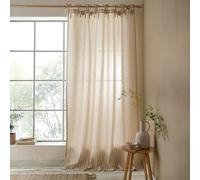 Pineapple Elephant Zanzibar Voilage à Rayures tissées Naturel 140 x 183 cm