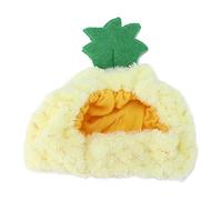 Pineapple Pet Hat | Soft Plush Adjustable Headwear for Cats & Dogs | Cute Autumn Celebration Costume/Party Photo Prop | Warm Winter Accessory with Comfortable Fit