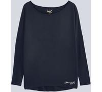 Pineapple Pineapple Dark Grey Monroe Long Sleeve Jersey Top