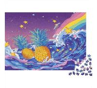 Pineapple Surfing on Cola Waves Cadeau Unique Décoration Intérieure Jeu Éducatif Challenge Toy Adultes & Enfants des 14 Ans 1000pcs (75x50cm)