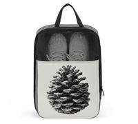 Pinecone Sac de rangement anti-poussière pour chaussures de golf Motif botanique vintage