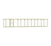 Pinède Imprégnée Poulailler 1,5x6x1,5 m Enclos Clapier Cage Animaux vidaXL